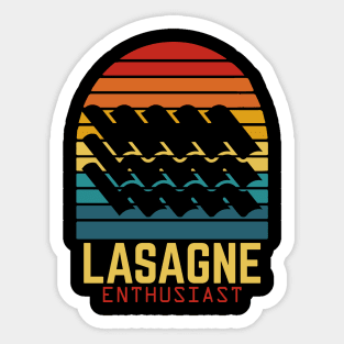 Retro Lasagne Sticker